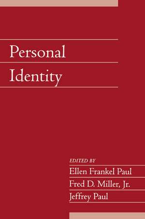 Personal Identity: Volume 22, Part 2 de Ellen Frankel Paul