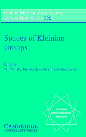 Spaces of Kleinian Groups de Yair N. Minsky