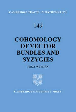 Cohomology of Vector Bundles and Syzygies de Jerzy Weyman