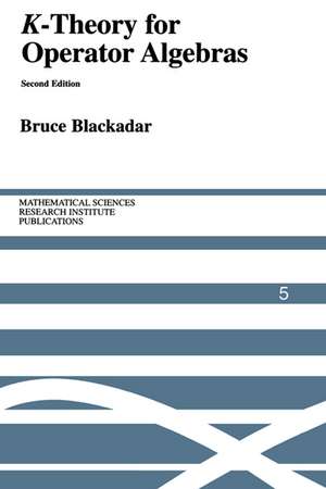 K-Theory for Operator Algebras de Bruce Blackadar