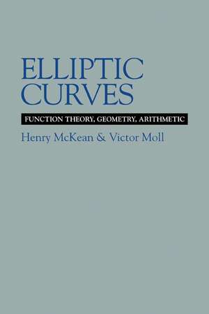 Elliptic Curves: Function Theory, Geometry, Arithmetic de Henry McKean