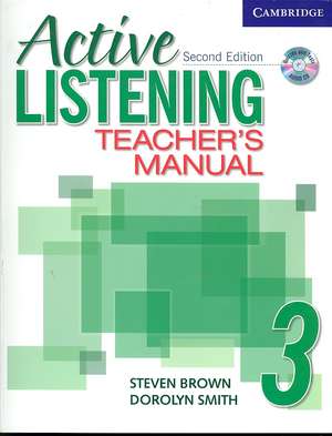 Active Listening 3 Teacher's Manual with Audio CD de Steve Brown