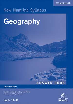 NSSC Geography Student's Answer Book de Gerhard de Klerk