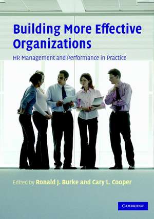 Building More Effective Organizations: HR Management and Performance in Practice de Ronald J. Burke