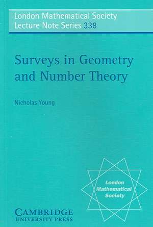 Surveys in Geometry and Number Theory: Reports on Contemporary Russian Mathematics de Nicholas Young