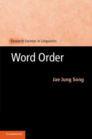 Word Order de Jae Jung Song