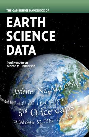 The Cambridge Handbook of Earth Science Data de Paul Henderson