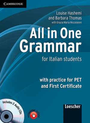 All in One Grammar Student's Book with Audio CDs (2) Italian Edition: For Italian Students de Louise Hashemi