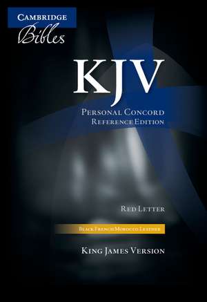 KJV Personal Concord Reference Bible, Black French Morocco Leather, Red-letter Text, KJ463:XR