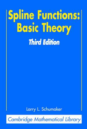 Spline Functions: Basic Theory de Larry Schumaker