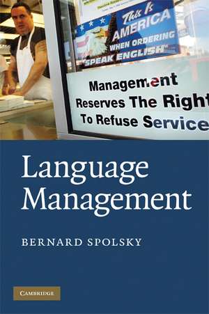 Language Management de Bernard Spolsky