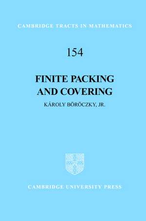 Finite Packing and Covering de Károly Böröczky, Jr