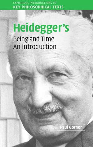 Heidegger Being and Time de Paul Gorner