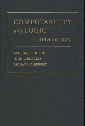 Computability and Logic de George S. Boolos