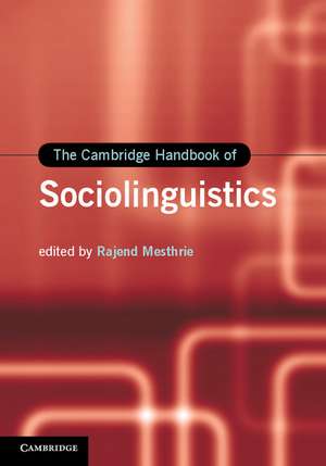 The Cambridge Handbook of Sociolinguistics de Rajend Mesthrie