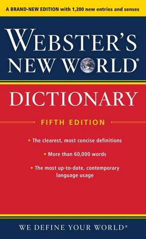 Webster’s New World Dictionary, Fifth Edition de Editors of Webster's New World Coll