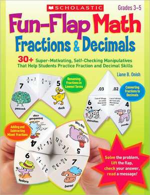 Fun-Flap Math: Grades 3-5 de Liane B. Onish