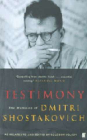 Shostakovich, D: Testimony