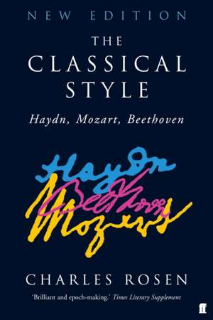 The Classical Style de Charles Rosen