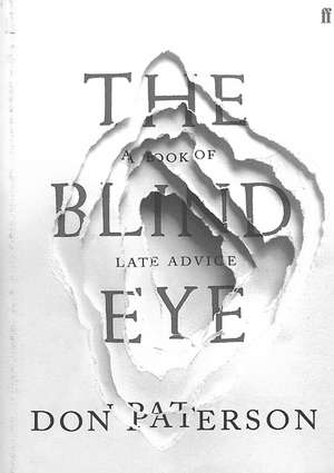 Blind Eye de Don Paterson