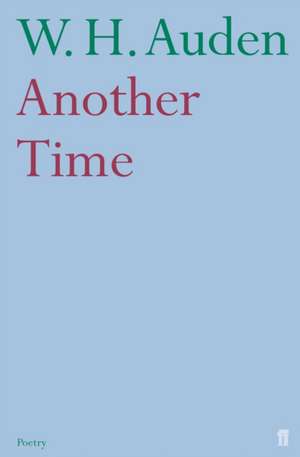 Another Time de W. H. Auden