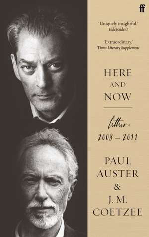 Here and Now de J. M. Coetzee