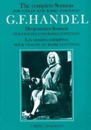 Complete Sonatas de George Frideric Handel