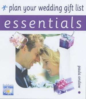 Plan Your Wedding Gift List de PAULA ONSLOW