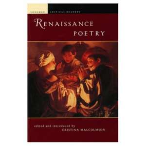 Renaissance Poetry de Cristina Malcomson