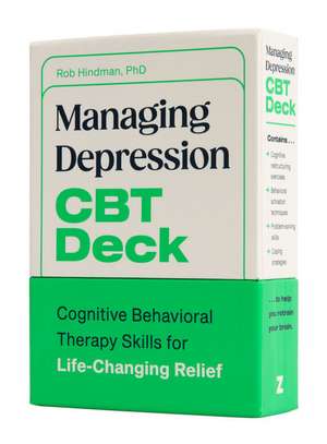 Managing Depression CBT Deck de Rob (Rob Hindman) Hindman