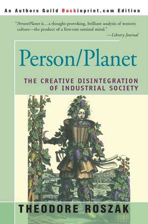 Person/Planet de Theodore Roszak