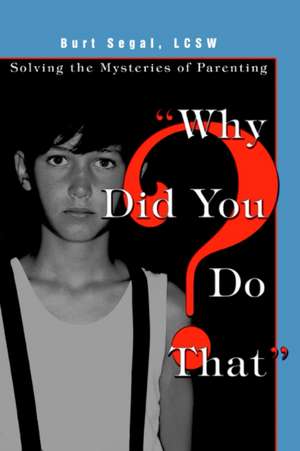 Why Did You Do That? de Burt Segal