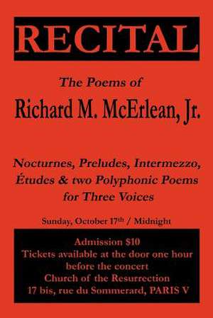 Recital de Richard M. Jr. McErlean