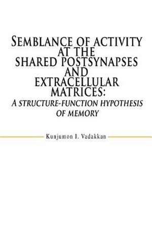 Semblance of Activity at the Shared Postsynapses and Extracellular Matrices de Kunjumon I. Vadakkan