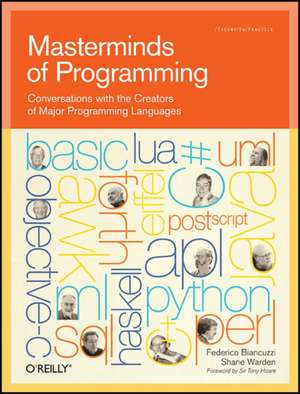 Masterminds of Programming de Federico Biancuzzi