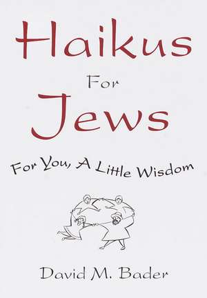 Haikus for Jews de David Bader