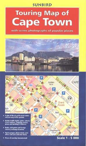 Touring Map of Cape Town: With Scenic Photographs of Popular Places de John Hall