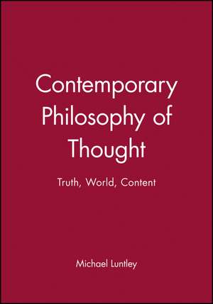 Contemp Philosophy Thought P de Luntley