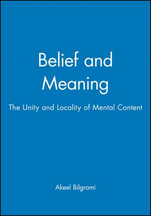 Belief de Akeel Bilgrami