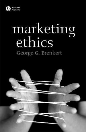 Marketing Ethics de G Brenkert