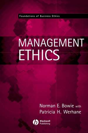 Management Ethics de NE Bowie