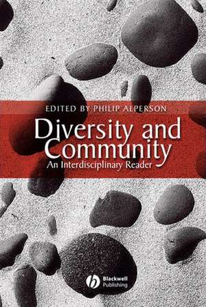 Diversity and Community Interd de Philip Alperson