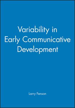 Variability Communicative Development de Fenson