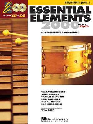 Essential Elements for Band - Percussion/Keyboard Percussion Book 1 with Eei (Book/Online Audio)