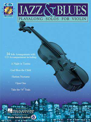 Jazz & Blues Play-Along Solos for Violin Bk/Online Audio [With] de Hal Leonard Corp