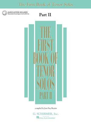 The First Book of Tenor Solos - Part II (Book/Online Audio) [With 2 CD's] de Hal Leonard Corp