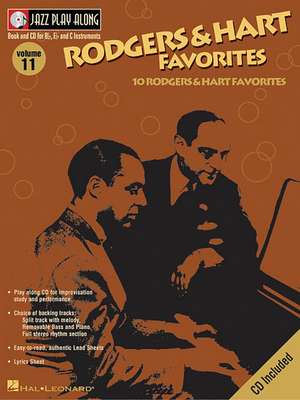 Rodgers & Hart Favorites: Jazz Play-Along Volume 11 [With CD (Audio)] de Richard Rodgers