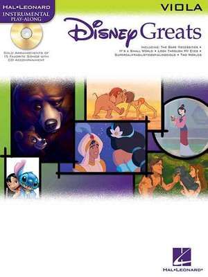 Disney Greats: For Viola Instrumental Play-Along Pack de Hal Leonard Publishing Corporation