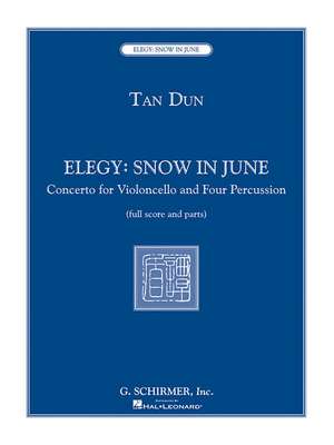 Elegy: Concerto for Violoncello and Four Percussionists de Tan Dun