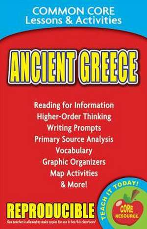 Ancient Greece Common Core Lessons & Activities de Carole Marsh